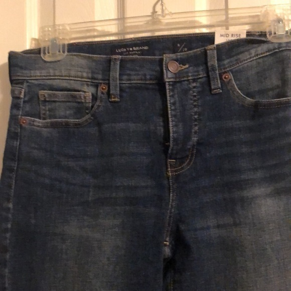 Lucky brand mid rise crop Size 8 style Ava NWT - Picture 1 of 7